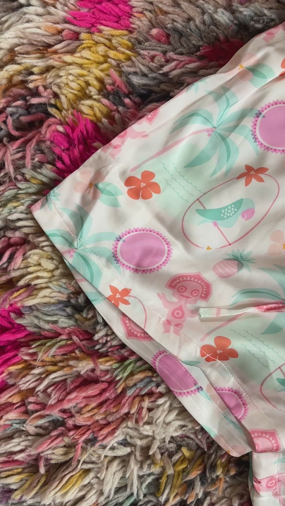 Pajama Shorts in Polynesian Pastel